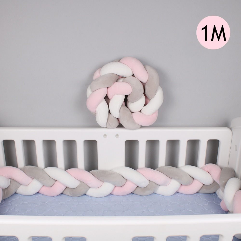 Braided Crib Bumper Baby Cushion